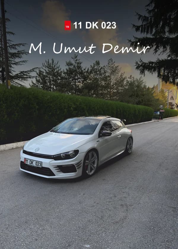 İsimli Araba Posteri tasarım önizlemesi