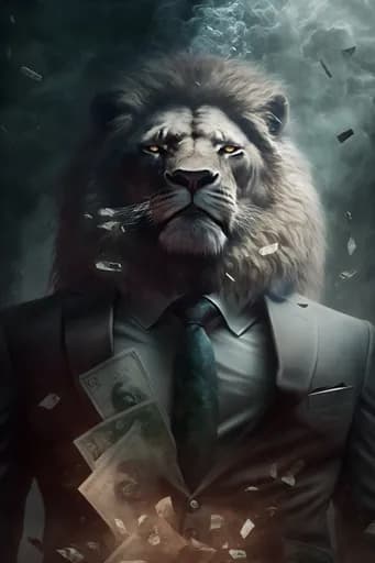 Takım Elbiseli Aslan