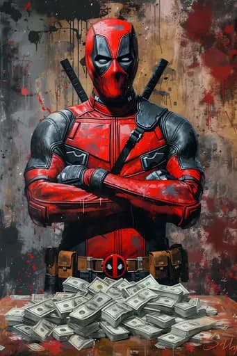 Marvel Deadpool Para Yığınıyla