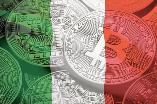 İtalya Bayraklı Bitcoin