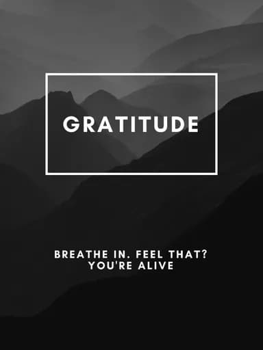 GRATITUDE Breathe IN Feel THAT