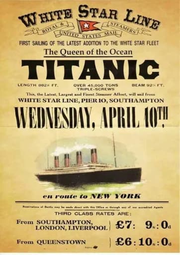 Titanic White Star Linejpg