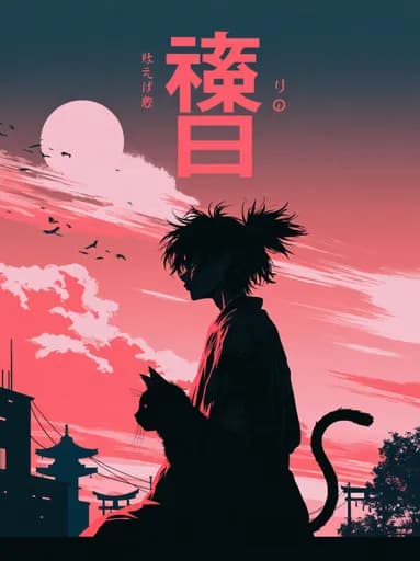 Kedili Anime Silüeti