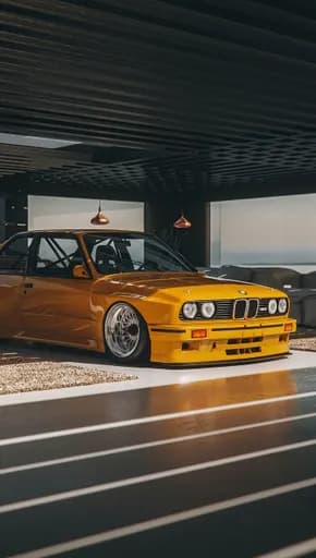 Sarı BMW E30 M3
